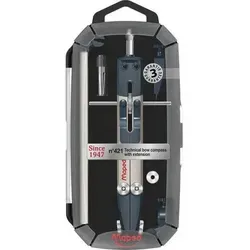 Maped Zirkelkasten Nr. 421, schwarz, 5-teilig