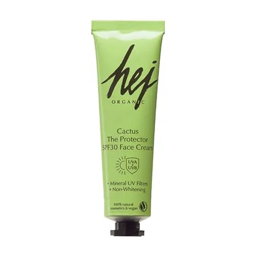 Gesichtscreme SPF30 Cactus (30 ml) Tagespflege für jeden Hauttyp, UV-Filter, mit Vitamin-C und Hyaluronsäure, Feuchtigkeitsspendend, Naturkosmetik schnelleinziehend, 100% vegan | HEJ ORGANIC