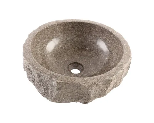 Marmor Waschbecken 30 cm rund in grau von WOHNFREUDEN - Exklusives Unikat - Waschplätze - Hochwertiges Naturstein Waschbecken aus Marmor, handpoliert und pflegeleicht. Einzigartige Marmorierung macht jedes Stück zu einem besonderen Blickfang für Ihr Badezimmer.