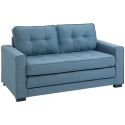 HOMCOM Schlafsofa Klappsofa 2-Sitzer - Sofas & Couches: Vielseitiges 2-Sitzer Schlafsofa mit Schlaffunktion, das sich mühelos in ein bequemes Bett verwandelt - ideal für Gästezimmer oder Wohnzimmer.