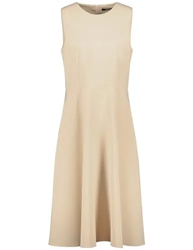 Taifun Damen Ärmelloses Kleid - Ausgestellter Rock in Warm Sand - Elegantes ärmelloses Kleid mit ausgestelltem Rockteil, perfekt für besondere Anlässe oder den Alltag. Ideal für Damen, die Stil und Komfort schätzen.