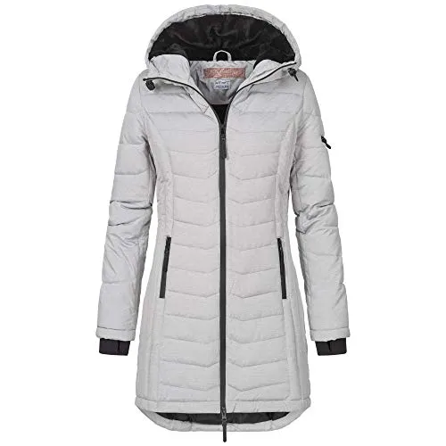 Sublevel Damen Jacke D51930Y44138A-001-M - Funktionsjacke mit gefütterter Kapuze, ideal für schicke und sportliche Looks. Der figurbetonte Schnitt und das wärmende Material machen sie zum perfekten Begleiter für jede Gelegenheit.