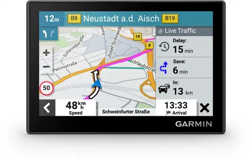 Garmin Drive 53 USB-C Europa - 5-Zoll-Navigationssystem mit kostenlosen Kartenupdates, live Verkehrsupdates und entspiegeltem Display für optimale Sichtbarkeit
