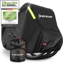 Dunlop Premium Fahrradgarage für 3 Fahrräder - Fahrradkoffer & Fahrradtransporttaschen – 100% wasserdicht mit getapten Doppelnähten, idealer Schutz gegen Rost und Feuchtigkeit, für E-Bikes geeignet, inklusive Transportbeutel und Akkuzugang.