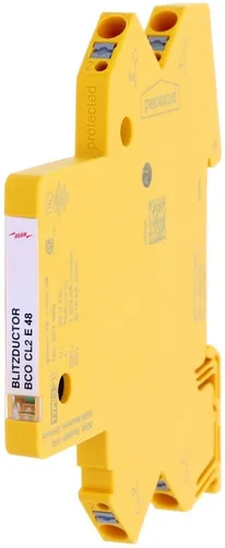 Dehn BCO CL2 E 48 - Kompakter Überspannungs-Ableiter - Typ 3 Überspannungsableiter mit nur 6 mm Breite, ideal für platzsparende Installationen im Schaltschrank und effektiven Schutz von zwei Einzeladern.