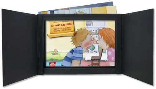 KamiGo - das flexible Kamishibai Erzähltheater - DIN-A3 Kamishibai aus Pappe, leicht und ideal für kreative Erzählstunden im Kindergarten oder unterwegs. Perfekt für die frühkindliche Bildung!