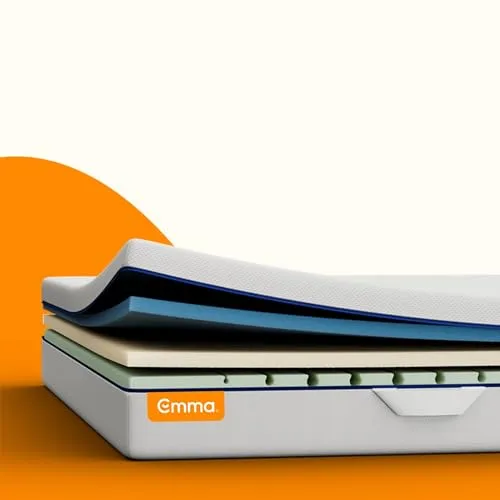 Emma One+ Matratze 140x200 H2 – Kühlende 3-Zonen-Schaummatratze für perfekten Schlafkomfort - Matratzen mit atmungsaktivem Thermobezug für ein trockenes Schlafklima. Ergonomische 3-Zonen-Unterstützung sorgt für optimale Entlastung und ist für alle Schlafpositionen geeignet.