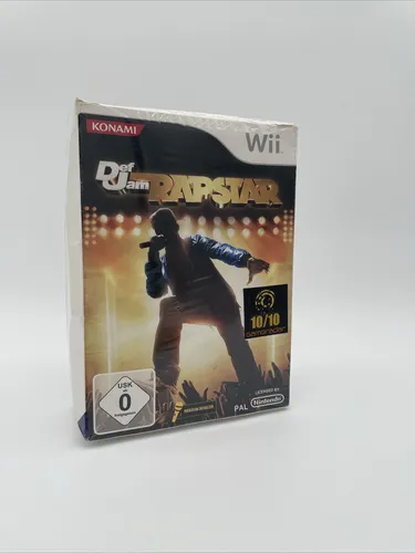Wii Def Jam Rapstar Inkl Mikrofon Nintendo 2010 Konami Neu