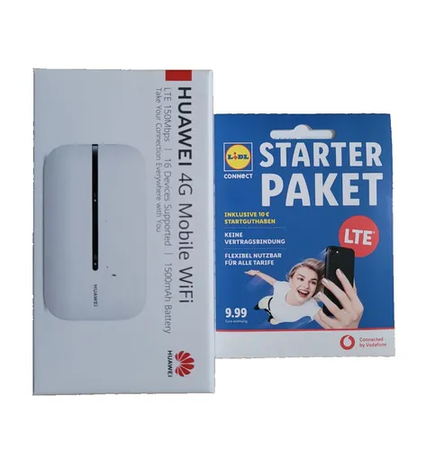 Huawei E5576-320 4G LTE mobiler WiFi Router - Mobile Breitbandgeräte mit 4G LTE für schnelles Internet überall, ideal für Reisen und Home Office, kompakt und kabellos.
