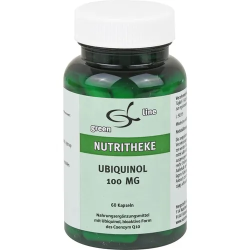 Ubiquinol 100 mg - 60 Kapseln - Nahrungsergänzungsmittel mit bioaktivem Ubiquinol, unterstützt die Energieproduktion in Zellen und ist ideal für aktive Lebensstile. Lactosefrei und glutenfrei.