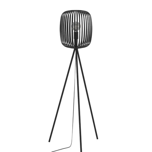 Stehleuchte EGLO ''Romazzina'' - Modernes Design mit faszinierenden Lichtspielen - Stehleuchte im New Nordic Design, gefertigt aus schwarzem Stahl. Ideal für jeden Raum, bietet sie beeindruckende Licht- und Schattenspiele und ist bequem über einen Fußtrittschalter zu bedienen.