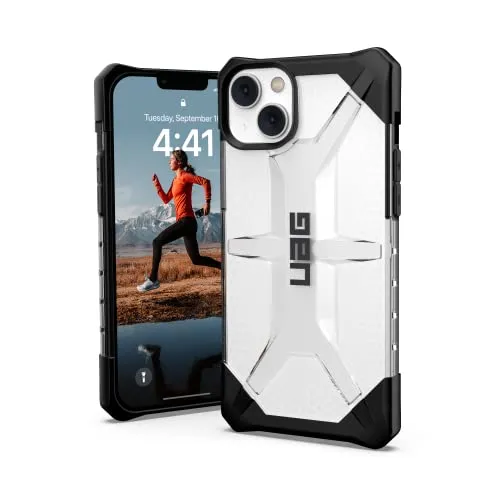 Urban Armor Gear UAG Plasma Hülle für Apple iPhone 14 Plus - Transparent, Sturzfest, Wireless Charging kompatibel - Die UAG Plasma Hülle schützt Ihr iPhone 14 Plus optimal. Mit passgenauen Aussparungen und erhöhtem Rand für Display-Schutz. Ideal für kabelloses Laden und sicheren Halt.