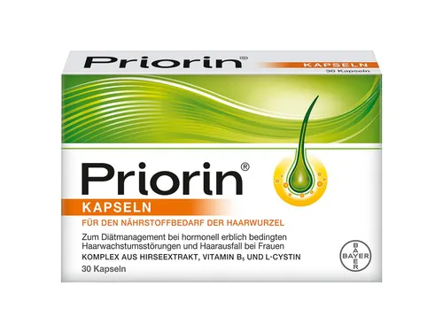 Priorin 30 ST - Nahrungsergänzung für gesundes Haar - Nahrungsergänzungsmittel zur diätetischen Behandlung von Haarausfall bei Frauen. Enthält spezielle Mikronährstoffe zur Unterstützung des Haarwachstums.