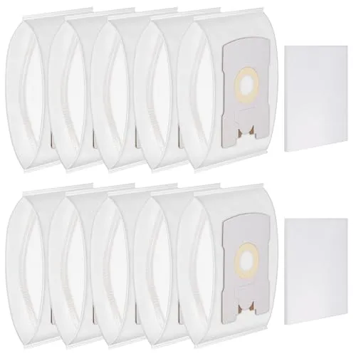 VT300 FP300 Staubsaugerbeutel für Vorwerk Kobold VT265 VT270 VT300 - 10 Stück - Hochwertige Staubsaugerbeutel für Vorwerk Kobold Modelle VT265, VT270 und VT300. Mit 5-lagigem Hygienevlies für eine effektive Filtration und saubere Luft. 10 Beutel und 2 Motorschutzfilter im Set.