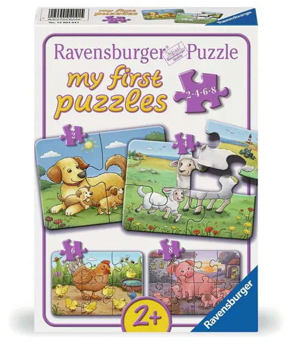 Ravensburger 04041 Kleine Bauernhoftiere Puzzle Teileanzahl 2, 4, 6, 8