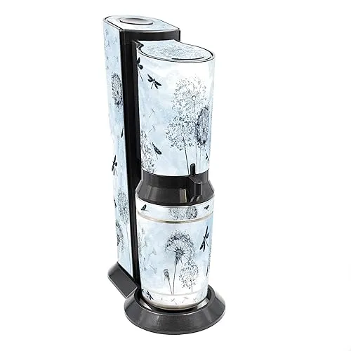 Finest Folia Deko Schutz Aufkleber kompatibel mit SodaStream Wassersprudler Crystal Design Sticker Set 8-teilig Klebefolie wasserfest selbstklebend (Crystal 2.0 (RX049), 06 Dandelion)
