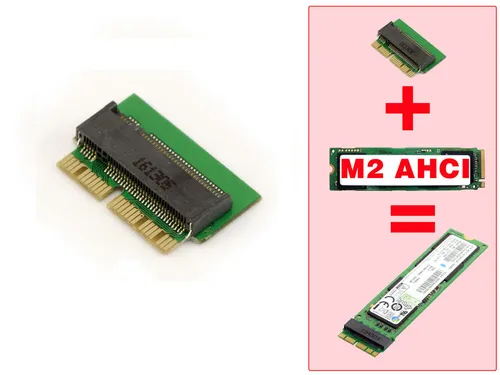 Adapter M2 ( Ngff ) Für Macbook 2013 2014 2015 2016 - Ersatzt SSD 12+16 Pin