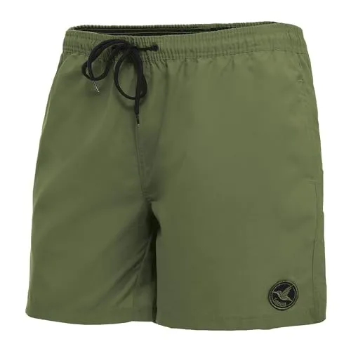 Ladeheid Badehose Herren Bequeme Badeshorts Lang mit Seitentaschen und Schnürchen, Badeshorts Herren mit Netzfütterung – Perfekt für Sommer, Strand und Schwimmbad – LA40-128 (Khaki, XXL)