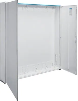 Hager ZB55S Zählerschrank IP44, 1400x1300x205 mm - Stromerzeugung, universeller Zählerschrank mit IP44-Schutz, ideal für Zählerverteileranlagen bis 355 A, robustes Stahlblech und flexible Montageoptionen.