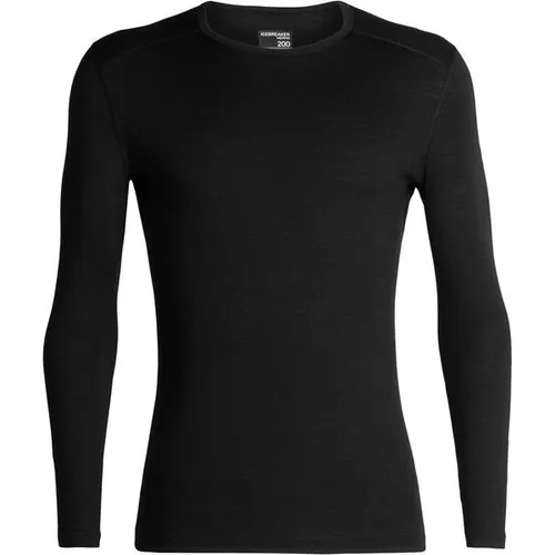 Icebreaker 200 Oasis LS Crewe - Langarmshirt aus Merinowolle für Herren, Größe S - Funktionsunterwäsche aus 100% Merino, ideal für kalte Abenteuer, mit flachen Nähten für Komfort und optimaler Belüftung unter den Armen.