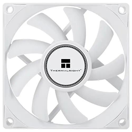 Thermalright TL-8015W CPU Lüfter Computer Gehäuse Lüfter leiser 4pin PWM PC,15mm Slimline Kühler, 2200RPM Geschwindigkeit, 80mm CPU(Weiß)