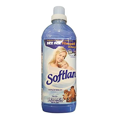 Softlan Windfrisch 1l - Flüssiger Weichspüler - 34 Waschladungen mit neuer Pflegeformel für frische und weiche Wäsche.