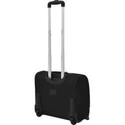 vidaXL Pilottrolley Schwarz - Praktischer Handgepäck-Trolley - Trolley aus wasserabweisendem Polyester, ideal für Reisen. Mit 2 Rädern und Teleskopgriff, bietet viel Platz und ist Fluggesellschaft-konform.