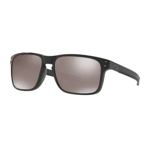 Oakley Holbrook Mix Polished Black / Prizm Black Polarized - Sportbrillen mit UV-Schutz und Prizm-Technologie für verbesserte Sichtbarkeit, ideal für aktive Nutzer, die Stil und Sicherheit verbinden möchten.