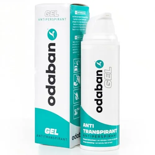 Odaban Deo-Creme - Antitranspirant GEL gegen Schwitzen, schweißstoppend für Gesicht, Hände, Füße und Achseln