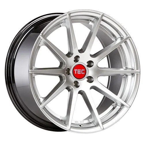 TEC-SPEEDWHEELS GT 7 Hyper Silver 19 Zoll Felgen - Alu-Felgen 9.5Jx19 mit 5x114.3 Lochkreis, ideal für sportliche Fahrzeuge und bietet eine maximale Traglast von 900 kg.