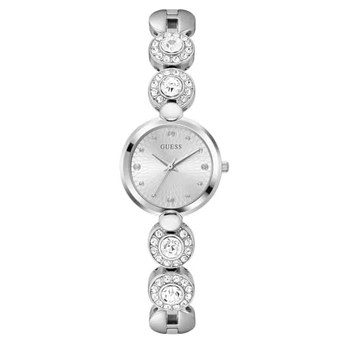 GUESS Watches Ladies Stardom Damen Uhr analog Quarzwerk mit Edelstahl Armband GW0757L1