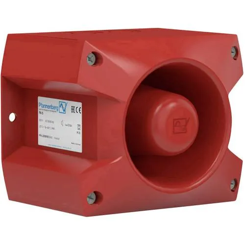 Pfannenberg Schallgeber PA 5 230 AC 230 V, 105 dB - Akustische Signalgeber mit hoher Durchdringung und zuverlässiger Montage, ideal für industrielle Anwendungen und Sicherheitssysteme.