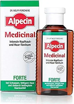 Alpecin Medicinal Forte Tonikum 200ml - Intensiv Kopfhaut- und Haar-Tonikum zur Unterstützung der Pflege, lindert Juckreiz und beruhigt die Kopfhaut. Die spezielle Formel fördert die Durchblutung und stärkt die Haarbasis für gesundes Haar.