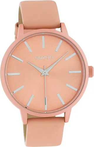 Oozoo Leder Damen Uhr C10617 Analog Quarzuhr Armband pink Timepieces D2UOC10617