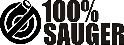 NetSpares Plott Aufkleber 100% Sauger Turbo Sticker Tuning Autoaufkleber Shocker Fun