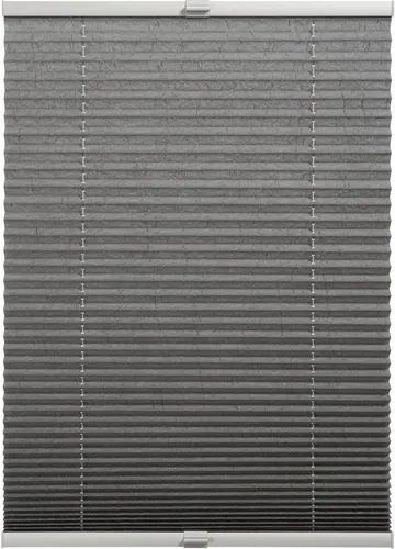 Schöner Wohnen Plissee Milla 40 cm x 130 cm Grau - Vielseitiges Plissee Milla für Fenster, das Licht filtert und gleichzeitig Sichtschutz bietet. Mit einfacher Montage und eleganter Crush-Optik bringt es Stil in Ihr Zuhause.