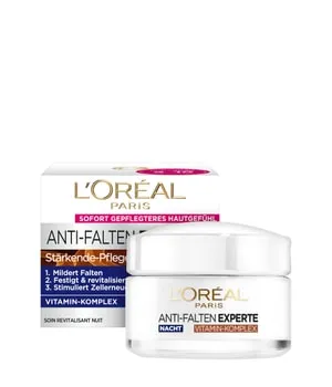 L'Oréal Paris Anti-Falten Experte 65+ Nachtcreme 50 ml - Nachtpflege für reife Haut, speziell entwickelt für die Bedürfnisse ab 65 Jahren, spendet intensive Feuchtigkeit und reduziert Falten.