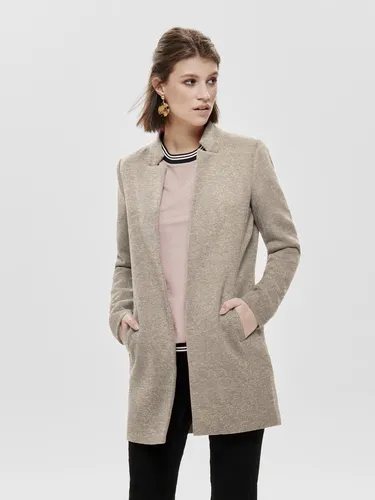 ONLY Longblazer ONLSOHO COATIGAN OTW NOOS, Walnut Detail:MELANGE - Modischer Longblazer aus pflegeleichtem Material, ideal für stilvolle Outfits. Slim Fit Passform und elegante Stehkragen machen ihn zum perfekten Begleiter.