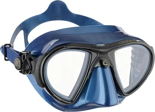 Cressi Erwachsene Nano Taucherbrille, Blau Nery/Schwarz, Uni