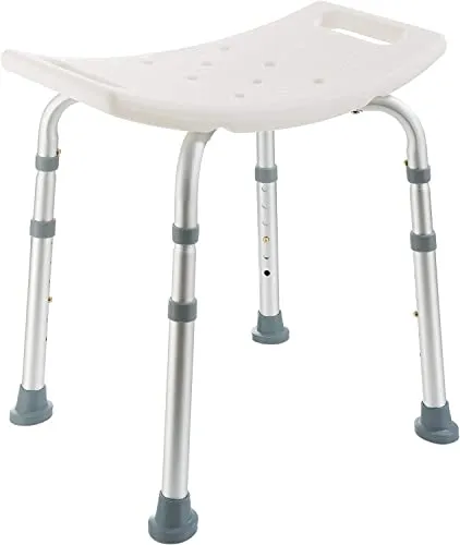 Dynasun Dusch- und Badhocker B005 – Höhenverstellbarer Duschstuhl für Senioren - Duschhocker aus robustem Kunststoff, ideal für mehr Sicherheit und Komfort im Badezimmer, perfekt für Senioren.
