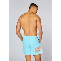 CHIEMSEE Herren Badehose mit Front- und Rückenprint - Sportliche CHIEMSEE Herren Badehose für Wasseraktivitäten. Aus leichtem, schnelltrocknendem Material für hohen Komfort. Reguläre Passform und Gummizugbund sorgen für optimale Bewegungsfreiheit und sicheren Sitz.