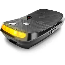 Sportstech Vibrationsplatte VP400, mit 4D Vibrations-Technologie, 60 Geschwindigkeitsstufen, LED Beleuchtung, verschiedene Modi, für Ganzkörpertraining