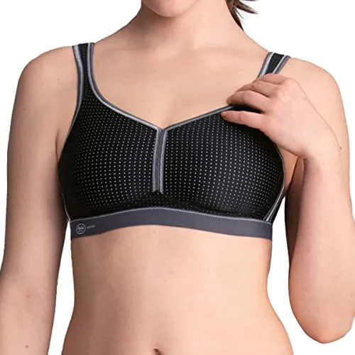 Sport-BH ANITA ACTIVE, Damen, Gr. 90, Cup B, schwarz - Funktionsunterwäsche mit maximalem Support und innovativen, nahtlosen Cups für perfekten Feuchtigkeitstransport und angenehmes Hautklima – ideal für alle Sportarten.