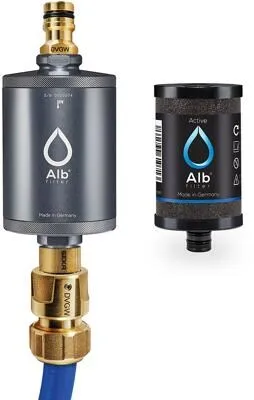 Alb Filter MOBIL Active Trinkwasserfilter mit GEKA Anschluss, titan - Wasserfilter für sauberes Trinkwasser, ausgestattet mit GEKA Anschluss und in edlem Titan-Design, ideal für unterwegs.