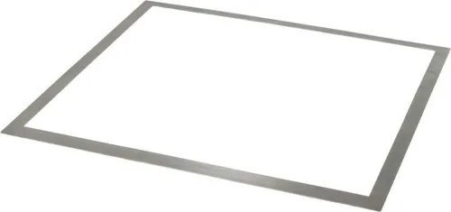 hama 00111872 Ausgleichsrahmen für Kochfelder - Adapterrahmen aus rostfreiem Edelstahl, spart Kosten für neue Arbeitsplatte oder größeres Kochfeld