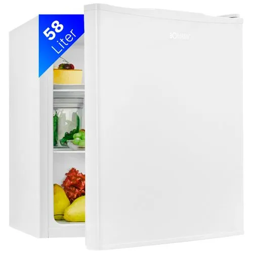 BOMANN Mini Kühlschrank KB 7347 - Kühlschrank mit 58L Nutzinhalt, kompakte Maße (63.2 cm hoch, 47 cm breit) und energieeffizient (Klasse E) – ideal für kleine Räume oder als Zweitgerät.
