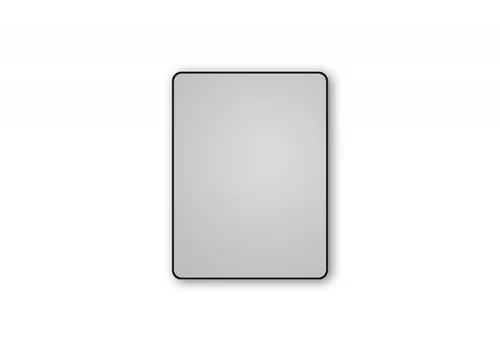 Talos Black Living Spiegel 80x60 cm – Eleganter Badspiegel mit Aluminiumrahmen - Dekorativer Wandspiegel 80 x 60 cm in exklusivem Design. Robuster Aluminiumrahmen, perfekt für vertikale und horizontale Montage. Ideal für Badezimmer und stilvolle Wohnräume.
