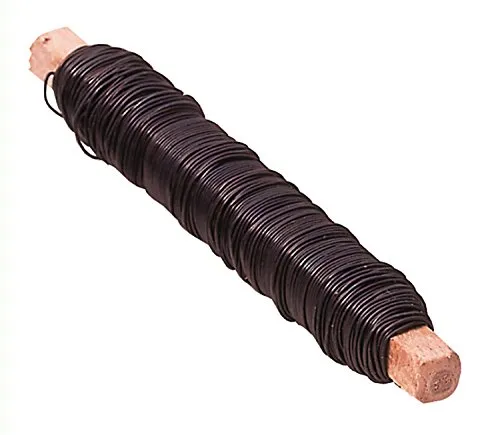 Glorex 6 2220 057 - Wickeldraht, 0,65 mm, 100 g, schwarz geglüht, zum Basteln und zum Binden von Gestecken und Kränzen