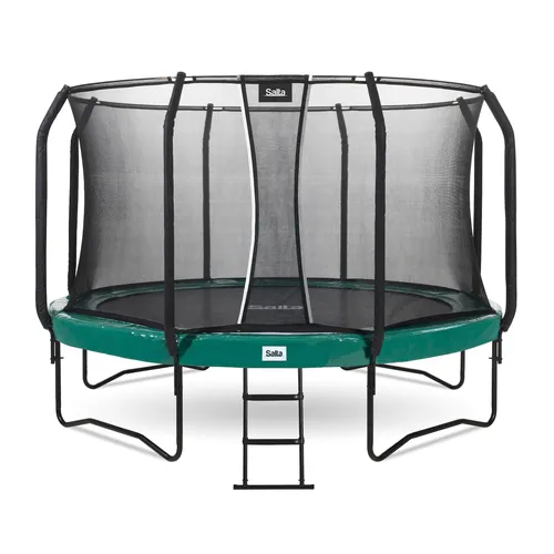 SALTA First Class Trampoline Ø 487 cm rund - grün - Trampolin aus erstklassigen Materialien für hohe Langlebigkeit, ausgestattet mit extra dicken verzinkten Rohren für zusätzlichen Schutz und Stabilität.
