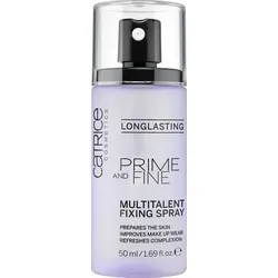 CATRICE Prime & Fine Multitalent Fixing Spray 50 ml - Multifunktionales Fixing Spray für Make-up. Ideal als Primer, zur Fixierung oder Erfrischung. Leicht, schnell-trocknend und transparent für ein perfektes Finish.